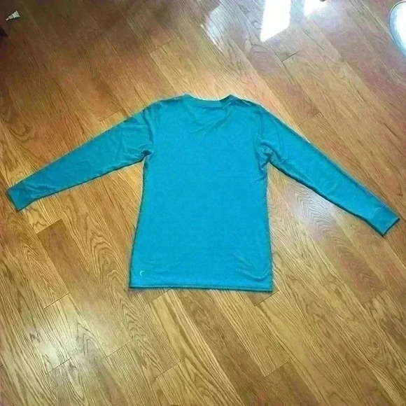 Zyia Active Long Sleeve Teal Chill Tee Size Large Excellent Used Condition - Picture 4 of 4